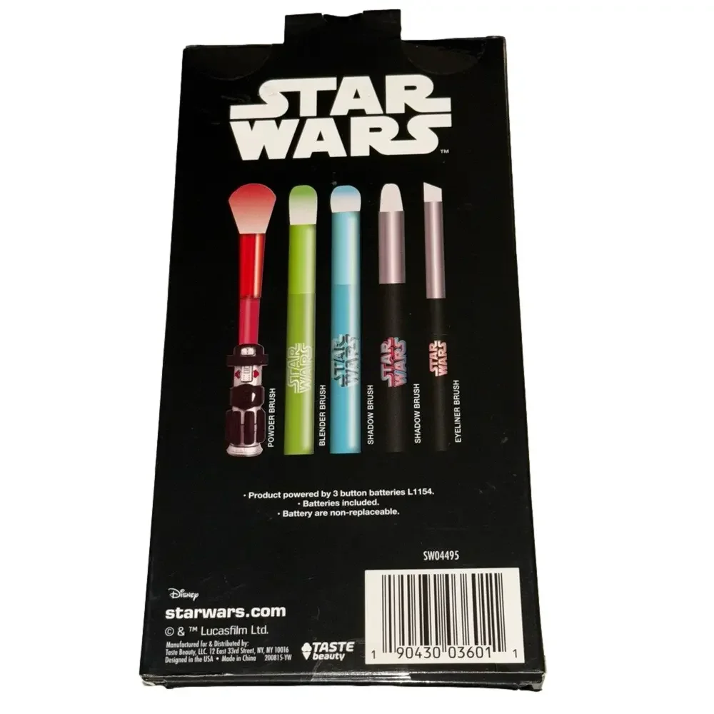 TASTE COSMETICS X STAR WARS 5-Piece Makeup Brush Set NIB